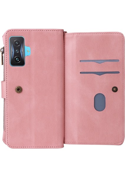 Xiaomi Poco F4 Gt Için Kılıf Pu Deri Manyetik Kapatma Onbeş Kart Yuvaları Fermuar Cep Telefon Kılıfı (Yurt Dışından) indirimleri