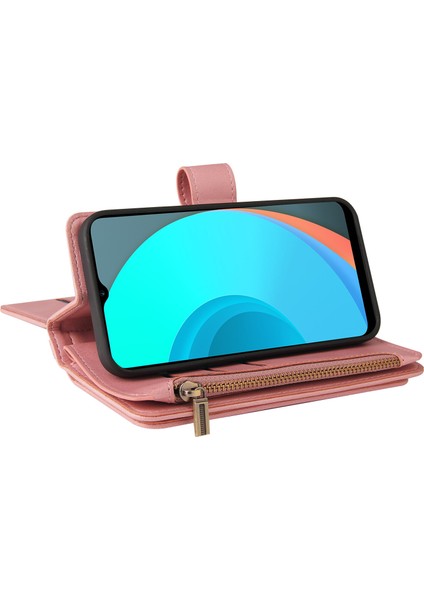 Realme C11 Için Kılıf Pu Deri Manyetik Kapatma Onbeş Kart Yuvaları Fermuar Cep Telefon Kılıfı (Yurt Dışından) indirimleri