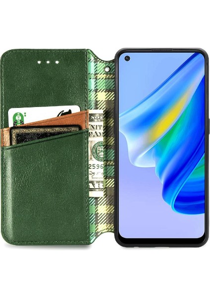 Oppo A95 4g/5g Için Kılıf Zarif Iş Moda Tasarım Deri Kılıf (Yurt Dışından)