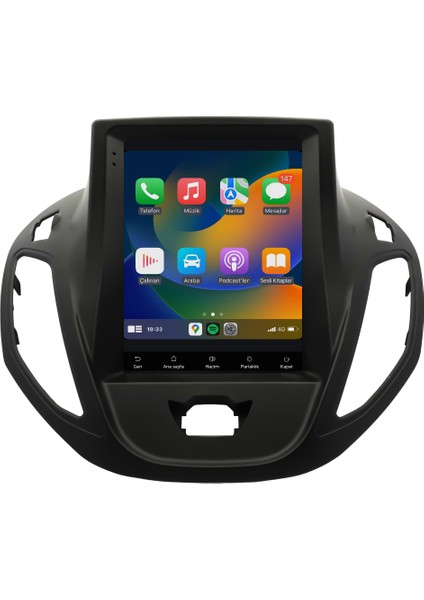 Ford Courier (2013-2023) Android 14 Multimedya Carplay 10 Inch 4 GB Ram / 64 GB Hafıza CRV-4112XDT