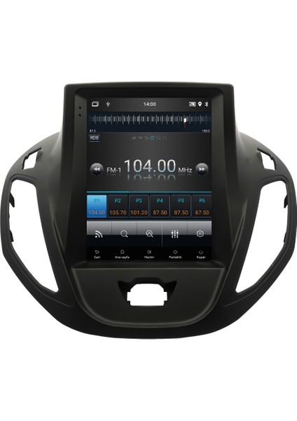 Ford Courier (2013-2023) Android 14 Multimedya Carplay 10 Inch 4 GB Ram / 64 GB Hafıza CRV-4112XDT