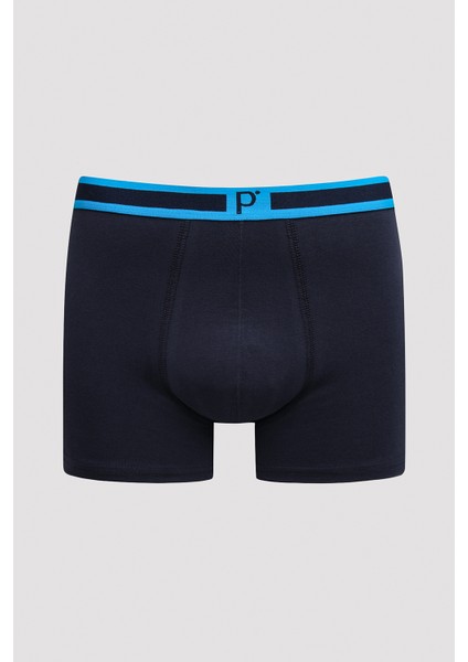 Erkek Blue Tape Çok Renkli 3lü Boxer