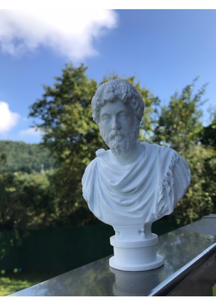 Root Made Roma Imparatoru Marcus Aurelius Dekoratif Obje Kitaplık Dekor Hediyelik Biblo