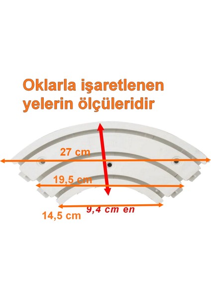 Köşe Korniş Perde Rayı Köşesi 3'lü Dönüş Plastik 90° Perdeleriniz Takılmadan Rahat Döner Dayanıklı fiyatları