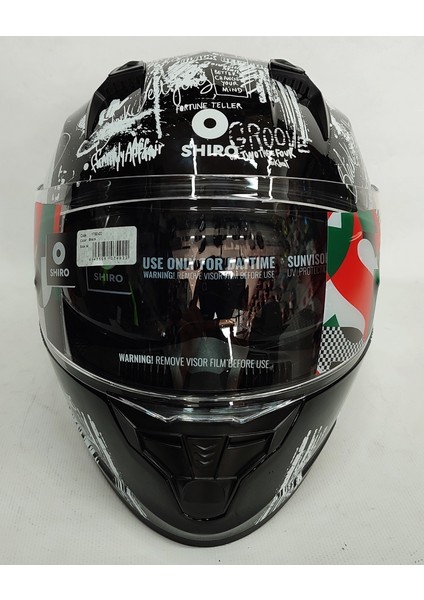 SH-667 Funky Güneş Vizörlü Kapalı Kask