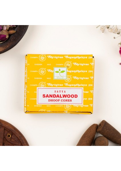 Sandalwood Aromalı Konik Tütsü