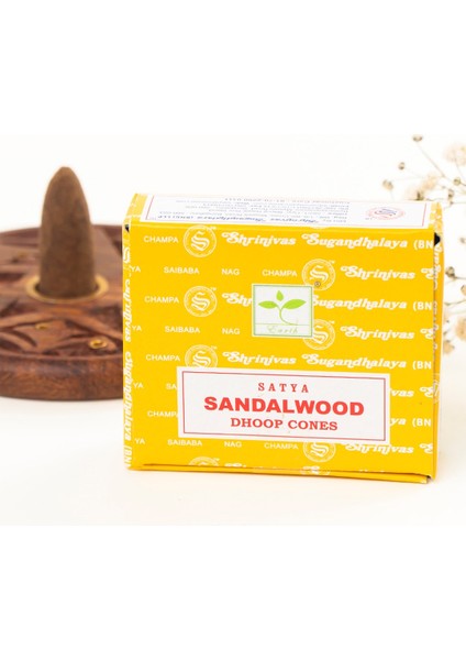 Sandalwood Aromalı Konik Tütsü