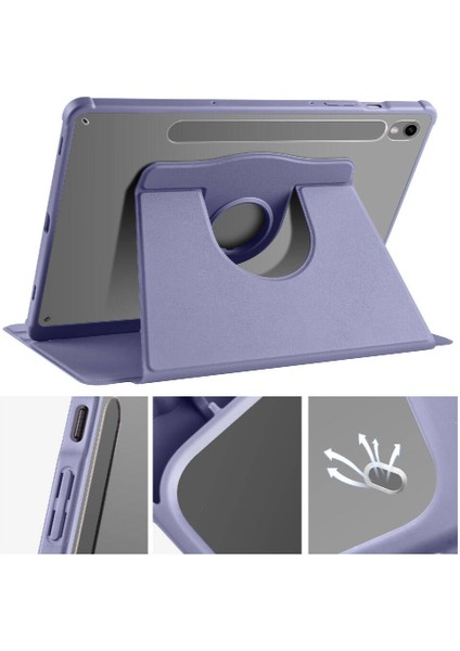 Samsung Galaxy Tab S9 2023 Yatay ve Dikey Standlı Kalemlikli Smart Thermix Kılıf Sm - X710 X716B
