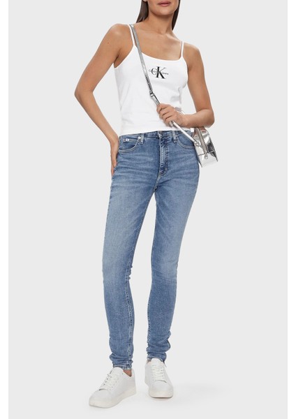 Pamuklu Slim Fit Ip Askılı Top J20J223105YAF Bayan Top J20J223105 Yaf
