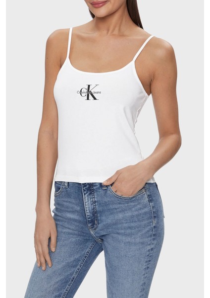 Pamuklu Slim Fit Ip Askılı Top J20J223105YAF Bayan Top J20J223105 Yaf
