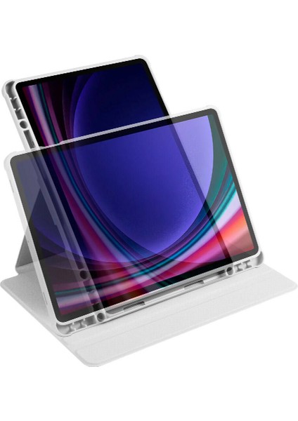 Samsung Galaxy Tab S9 Fe 2023 Yatay ve Dikey Standlı Kalemlikli Smart Thermix Kılıf Sm- X510 X516