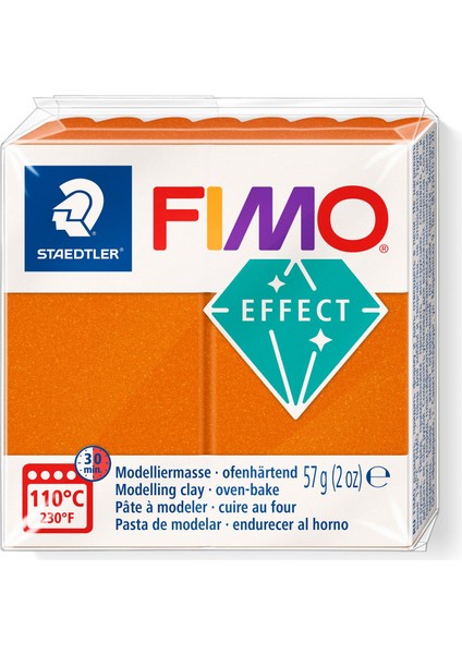 Fimo Effect Polimer Kil 57 Gr. T41 Metallic Orange