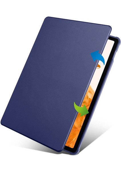 Samsung Galaxy Tab S7 Fe 2021 Yatay ve Dikey Standlı Kalemlikli Smart Thermix Kılıf Sm- T730 T733 T736 T738