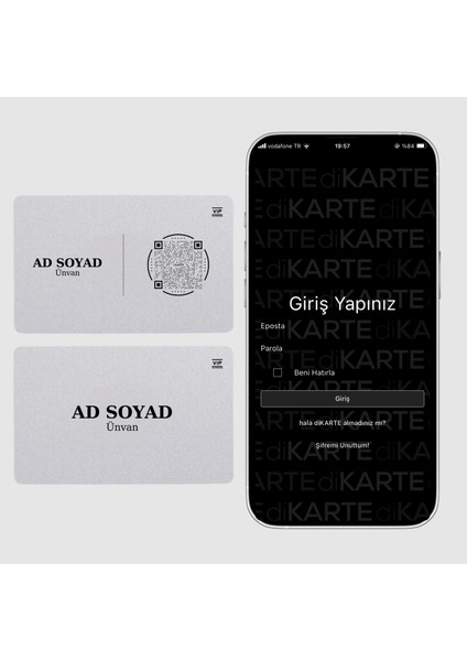 Classic Digital Business Card - Hazır Tasarım 2