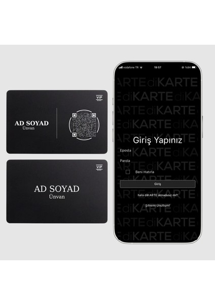 Classic Digital Business Card - Hazır Tasarım 2