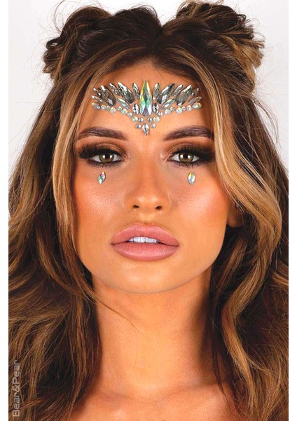 Austral Işıltılı Kristal Kesim Makyaj Festival Yüz Taşı Face Gems fiyatları