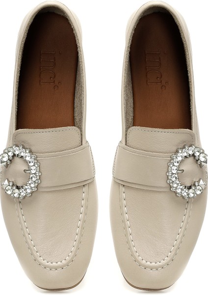 Aranado 4Fx Bej Kadın Loafer fırsatları