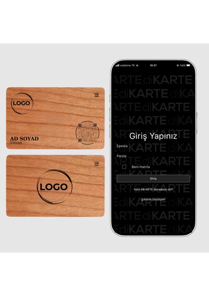 Bamboo Digital Business Card - Hazır Tasarım 1