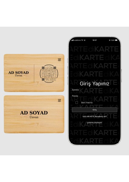 Bamboo Digital Business Card - Hazır Tasarım 2