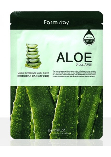 Aloe Visible Mask Aloe Vera İçeren Kağıt Maske