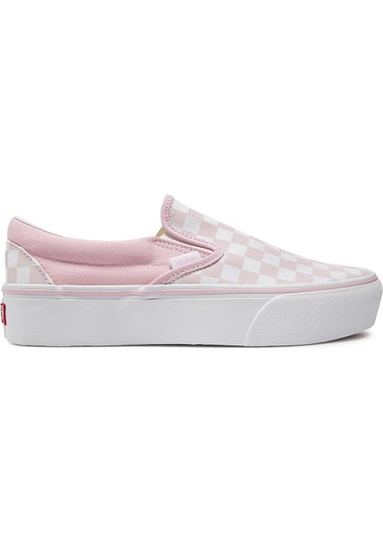 Ua Classic Slip-On Platform Kadın Damalı Sneaker