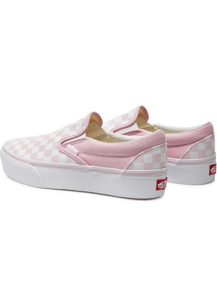 Ua Classic Slip-On Platform Kadın Damalı Sneaker