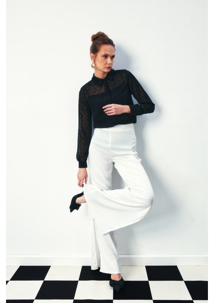 Desenli Klasik Gömlek - Siyah indirimleri