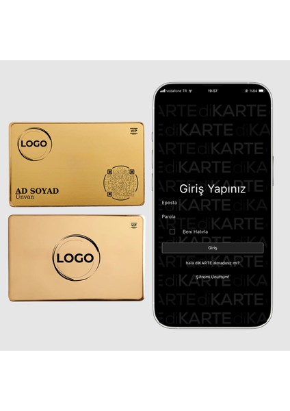 Elite Metal Digital Business Card - Hazır Tasarım 1