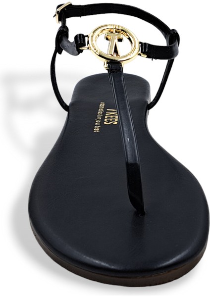 T8023 Tokalı Siyah Kadın Parmak Arası Sandalet fırsatları