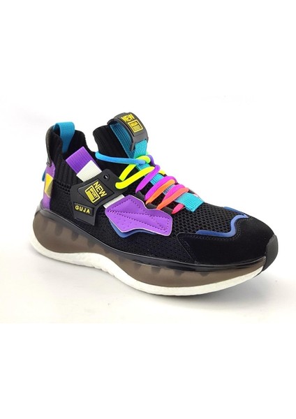 433-8 Günlük Bayan Spor Ayakkabı-Siyah