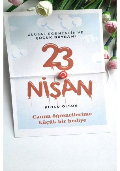 5 Adet 23 Nisan Konsept -23 Nisan Bileklik