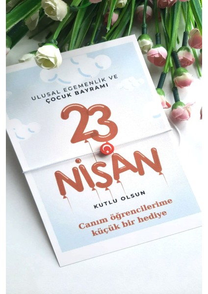 5 Adet 23 Nisan Konsept -23 Nisan Bileklik