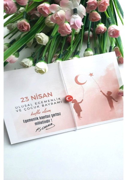 5 Adet 23 Nisan Türk Bayraklı Bileklik Hediye - Ay Yıldız Çocuk Kartlı - Jelatinli
