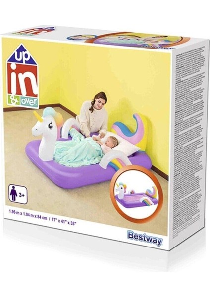 Tekno Trust Pompa Dahil Değildir Unicorn Çocuk Yatağı Mor fiyatları