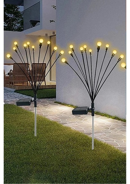 8 Led'li Güneş Enerjili Ateş Böceği Çiçek Lamba (2 adet) modelleri