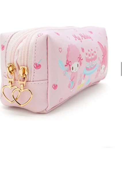 Sanrio Hello Kitty Kuromi Cinnamoroll My Melody Melody Kawaii Kore Japon Kırtasiye Deri Kalem Kutusu Kalemlik