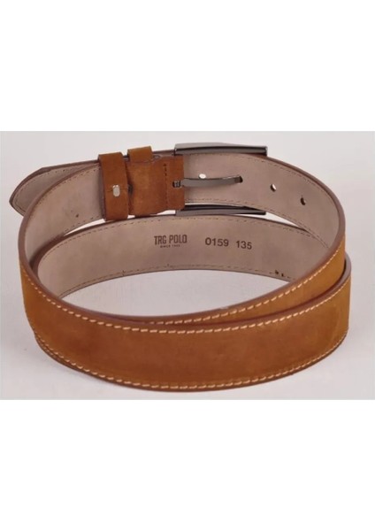 4,5 cm Taba Hakiki Nubuk Deri Kemer -0159 fiyatları