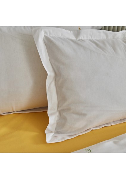 Herbal %100 Pamuk Çift Kişilik Nevresim Pike Set Beyaz