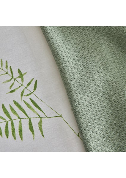 Herbal %100 Pamuk Çift Kişilik Nevresim Pike Set Beyaz