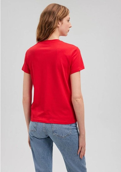 Kedi Baskılı Grafik Kadın Tşört fırsatları