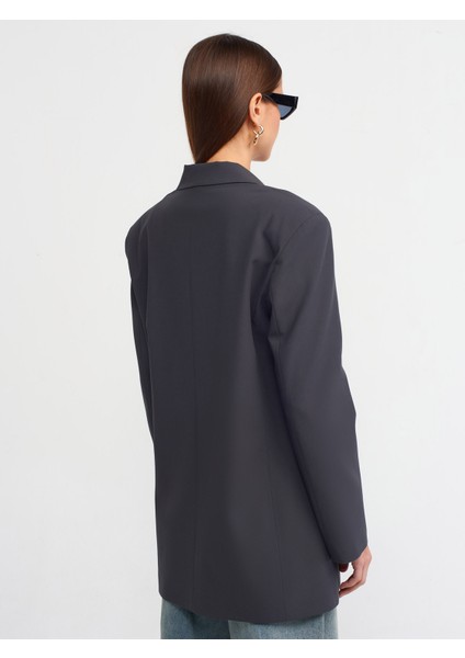 60729 Oversize Blazer Ceket-Gri fiyatları