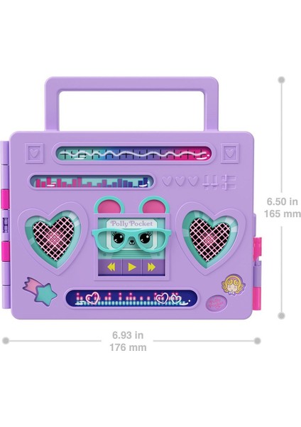 Akdenizpos UG01 HRD65 Polly Pocket Radyo Temalı Moda Eğlencesi Oyun Seti (Yeni)