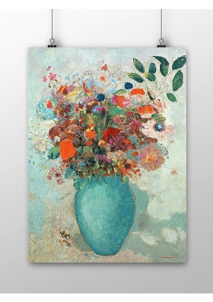 Odilon Redon, Vazoda Çiçekler Sanat Posteri