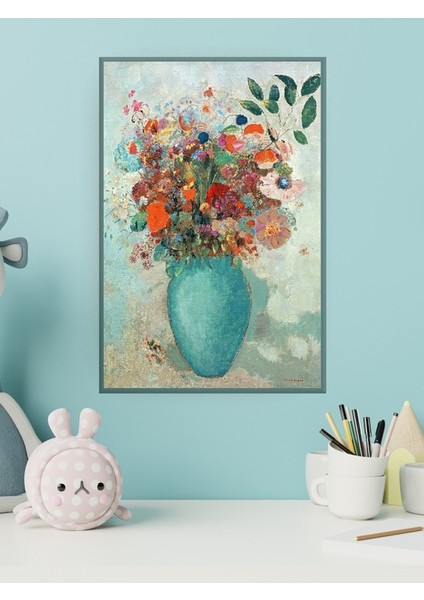 Odilon Redon, Vazoda Çiçekler Sanat Posteri
