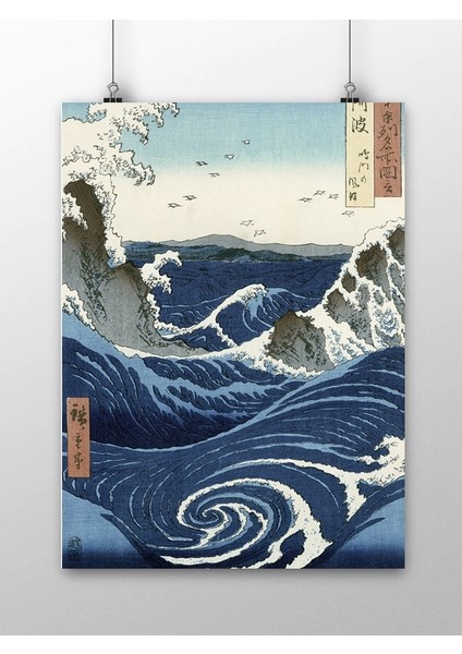 Utagawa Hiroshige, Naruto Girdapları Sanat Posteri