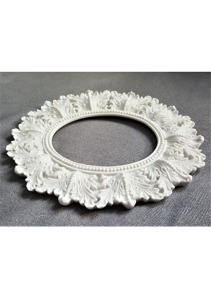 Yaprak Kabartmalı 29CM Yuvarlak Çerçeve Silikon Kalıp K-1104 modelleri