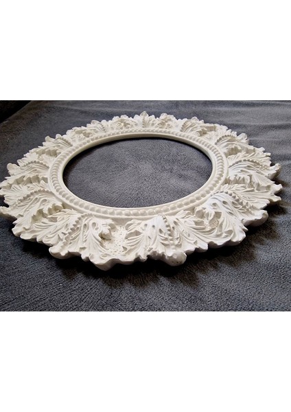 Yaprak Kabartmalı 29CM Yuvarlak Çerçeve Silikon Kalıp K-1104 fırsatları