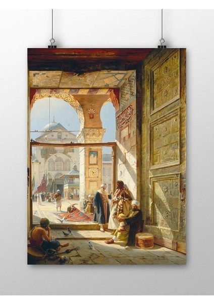 Gustave Bauernfeind, Emevi Cami Kapısı Tablosu Sanat Posteri