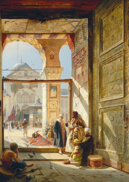 Gustave Bauernfeind, Emevi Cami Kapısı Tablosu Sanat Posteri