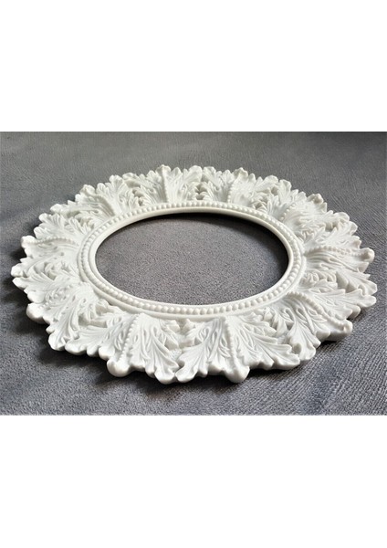 Yaprak Kabartmalı 24CM Yuvarlak Çerçeve Silikon Kalıp K-1103 modelleri